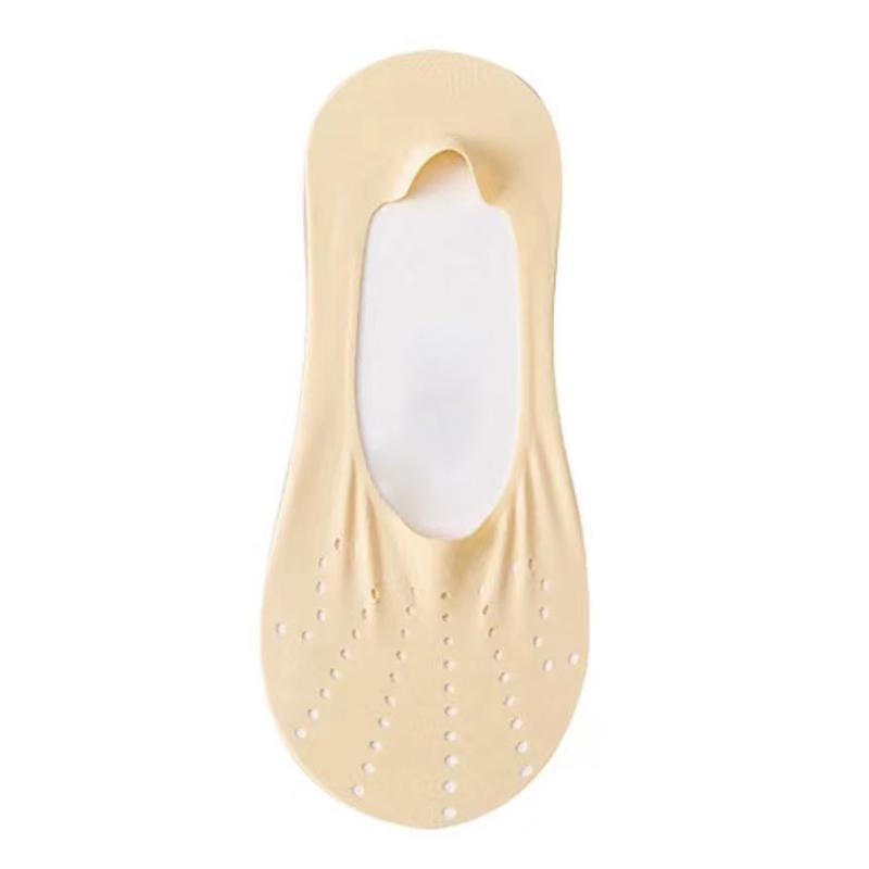 Женские дышащие носки из ледяного шелка с низким вырезом, противоскользящие летние тонкие невидимые носки-лодочки