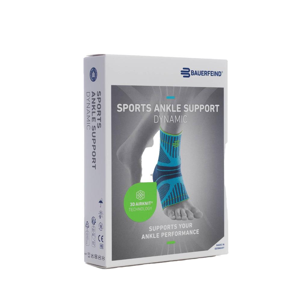 Bauerfeind СПОРТИВНЫЙ ДИНАМИЧЕСКИЙ БАНДАЖ НА ГОЛЕНОСТОП Сделано из компрессионного трикотажа общего медицинского назначения для активации мышц и стабилизации голеностопа,