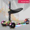 Introducing: "Three-in-One Children's Scooter with Folding Design, Flashing Wheels, Music, and Lights"