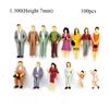 Decorations Mixed Color Pose Model Building Passengers People Figures DIY Character Train Scenery