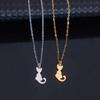 Lovely Glossy Kitten Necklace – Versatile & Fashionable Women's Accessory