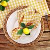 1PC Cotton Plaid Placemat Kitchen Decor Checkered Tablemats Ins Grid Series Meal Mat Photography Props 38x28cm