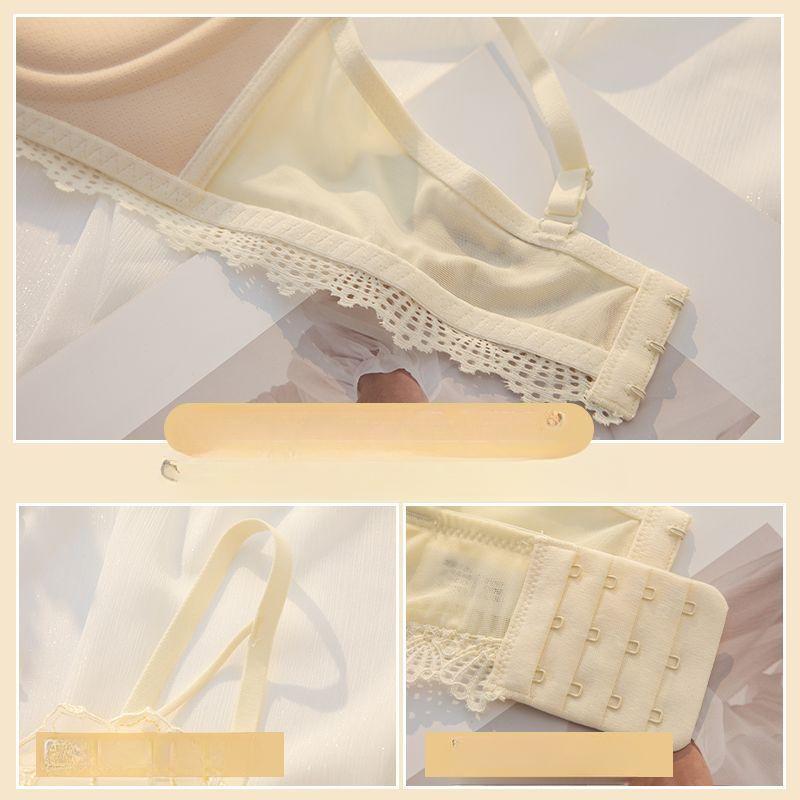 Бюстгальтеры для большой груди Цветочные кружевные Пуш-ап бюстгальтеры для женщин Регулируемое беспроводное нижнее белье Женское нижнее белье Модные милые бюстгальтеры для девушек