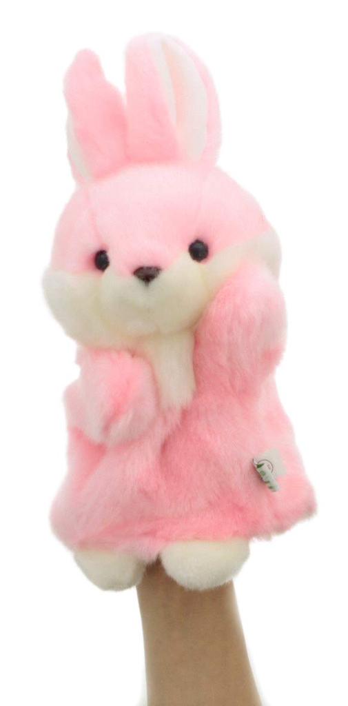 PUPPET COLLECTION NATURE & FARM Rabbit Hand Puppet, Pink