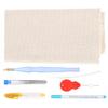 Набор для вышивания Punch Needle DIY Толстая шерстяная пряжа с латунной иглой Набор инструментов с ножницами