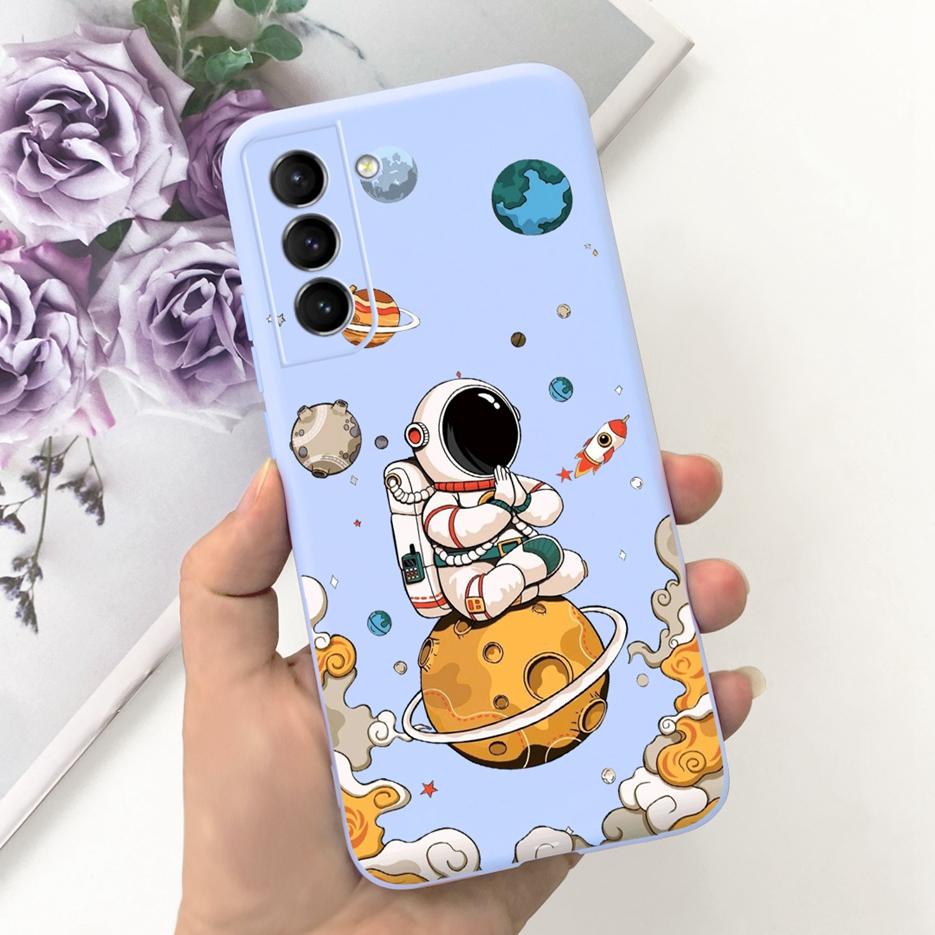 Чехол для Samsung Galaxy S22 Plus 5G Милые Астронавты Мультяшная Обложка Мягкий ТПУ Чехол для Телефона Для Samsung S22 Ultra S 22 S22+ Задняя Крышка