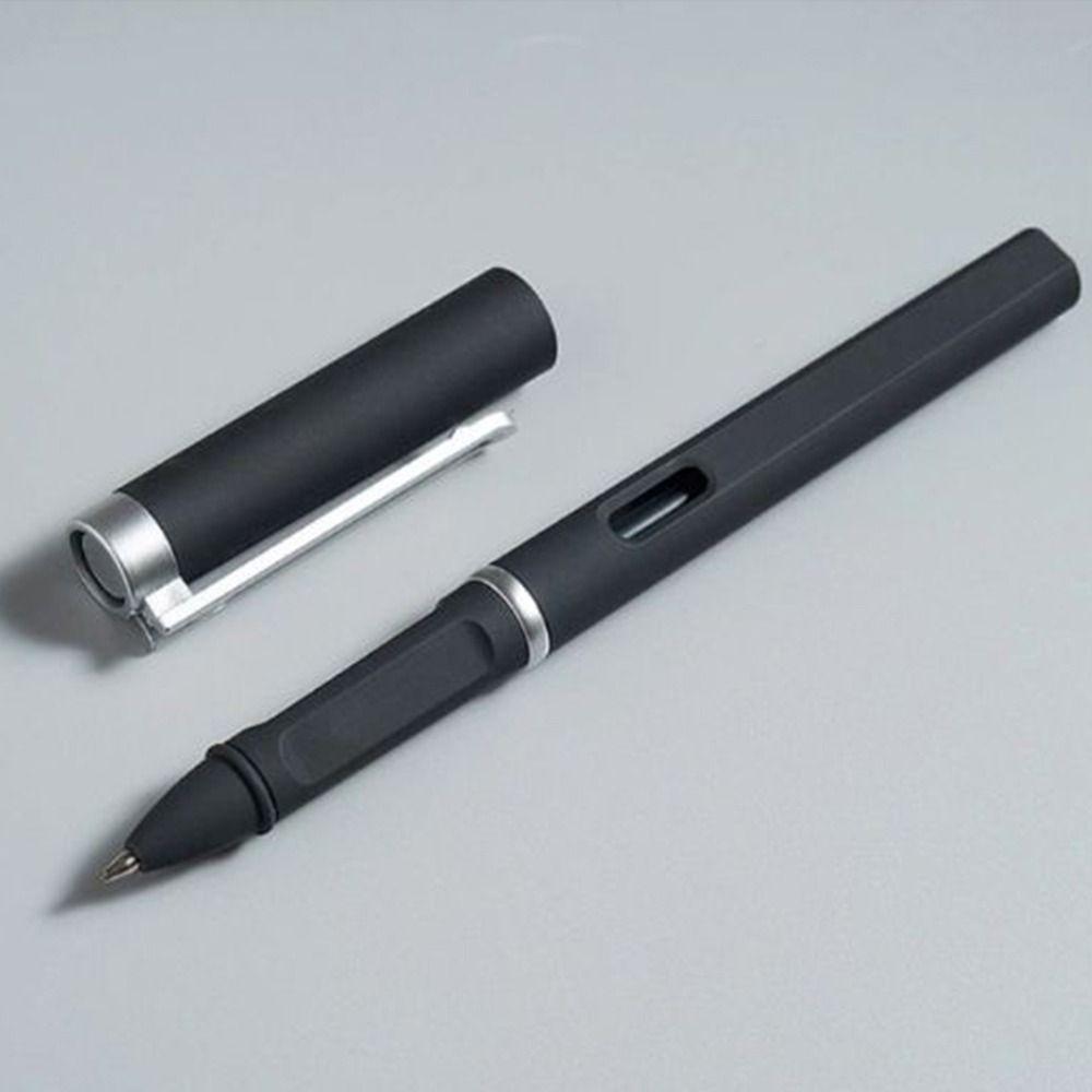 Simple 0.5MM Black Ink Gel Pen Quick Drying Correct Posture Writing Ballpoint Pen Smooth Writing Signature Pen Student
