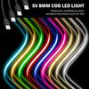 USB COB Strip Light 5V 320Leds/m Blue/White/Red/Green Flexible Adhesive Tape Night Lighting TV Backlights Home Decor 3M 5M
