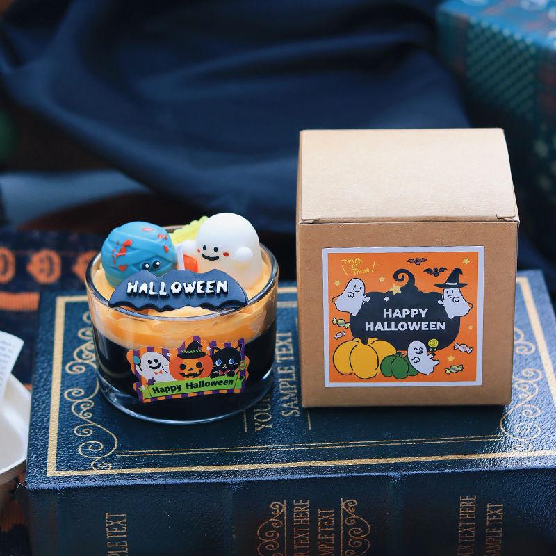 Хэллоуин Привидение Тыква Ароматическая Свеча Украшение для Праздничной Атмосферы