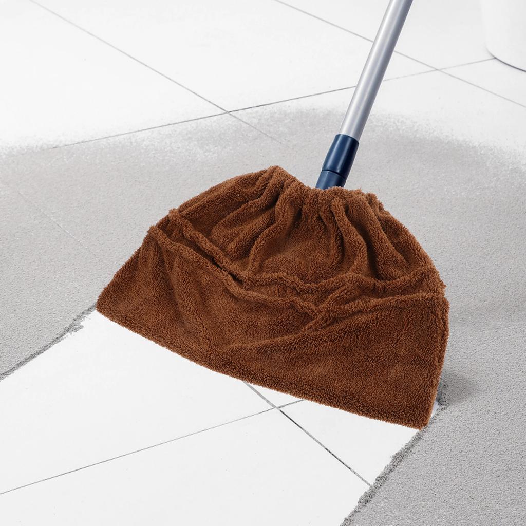 Broom Cloth Cover 1Pc Green Dry Wet Mop Sweep Dust Hair Cleaning Tool Home Supplies Broom Cover Reusable Fits All Brooms