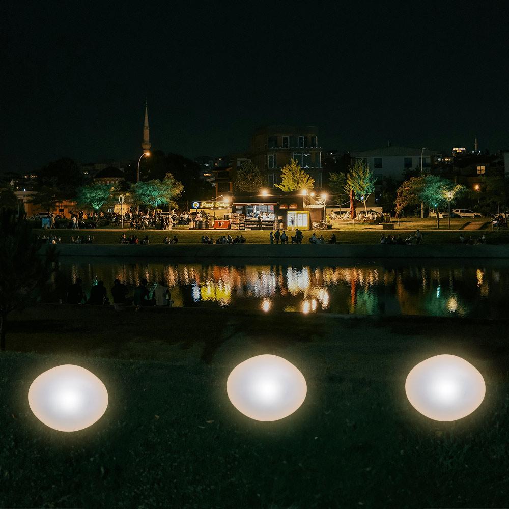 Energy Saving LED Solar Light Cobblestone Shaped Outdoor Pebble Lamp Solar Landscape Light  Lawn