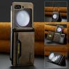 Многофункциональный кожаный чехол-кошелек для карт Samsung Z Flip 6 5 4 3 5G Crossbody Lanyard Phone Bag для Galaxy Z Flip6 Flip5 Flip4