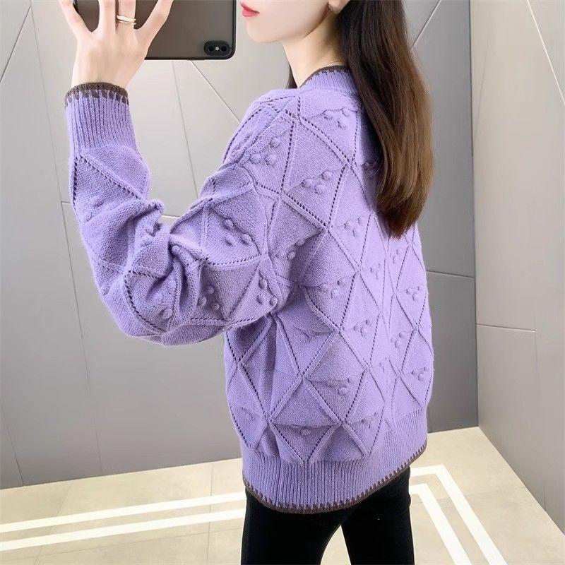 Вязаный кардиган женский корейский вариант свободный и стильный универсальный короткий свитер на осень и зиму