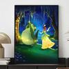 Diamond Mosaic Colorful Diamond Painting The Princess and The Crocodile Full Round Embroidery Cartoon Creative Hobbies Wall Decor