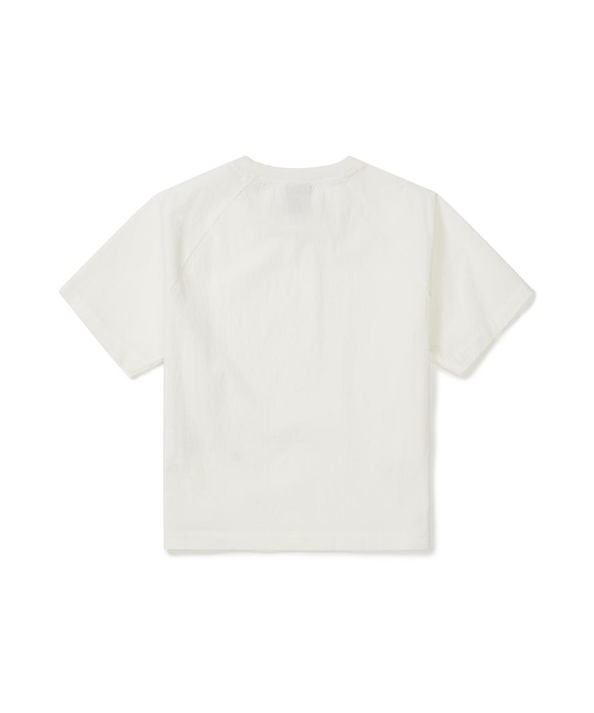 SNOWPEAK APPAREL Женская футболка с карманом и коротким рукавом Root (S25Mwrts61) Белый с оттенком