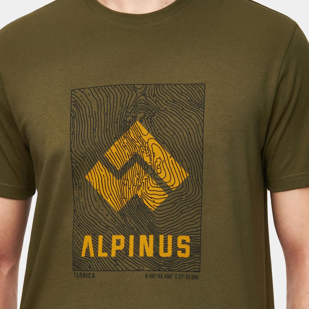 Alpinus Men' T-Shirt Tarnica Olive Fu11298 Size