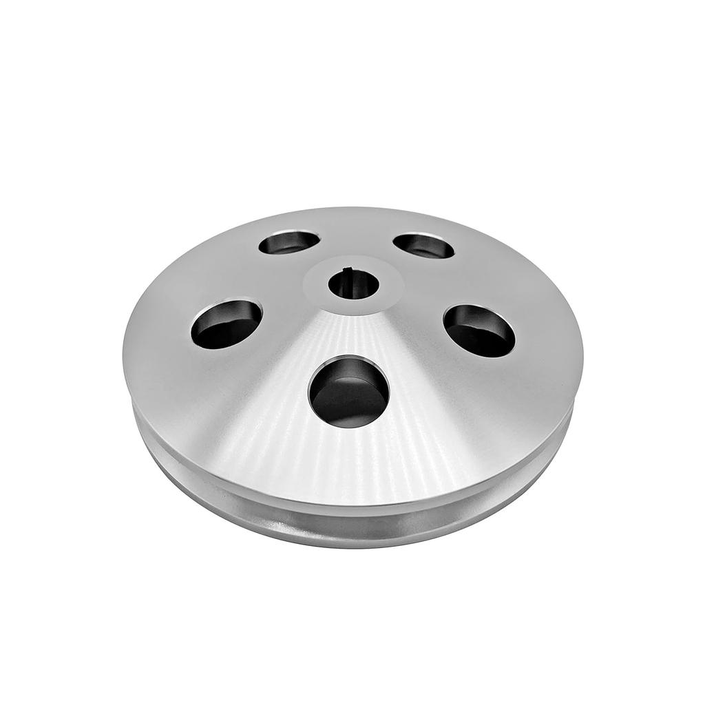 GM Machined Aluminum Power Steering Pump Single Groove Pulley fits Chevy SBC