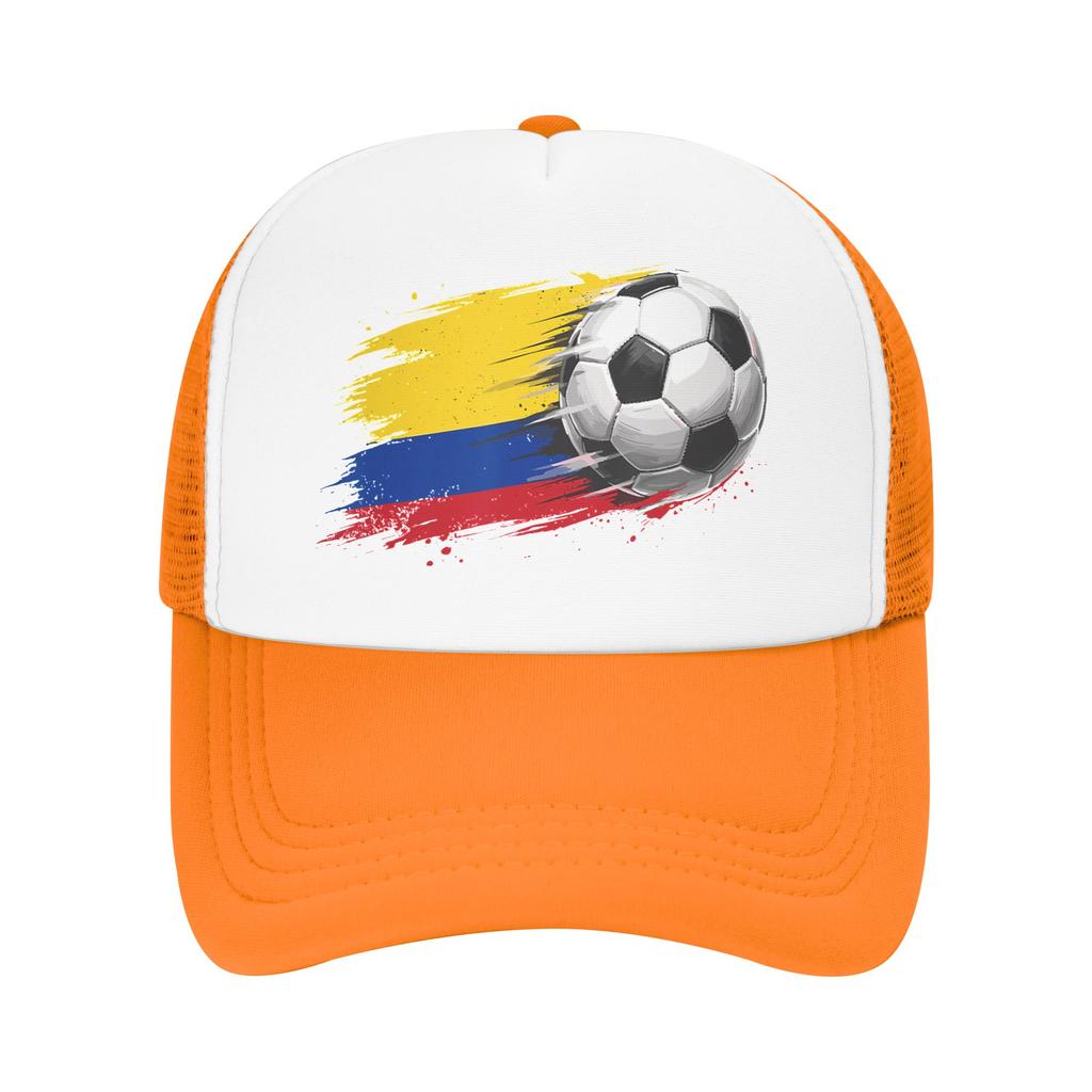 Mesh Sun Hats Colombia Colombia Flag Spring Trucker Hat For Couple Women yk Retro SunProof Kpop Rock Baseball Cap