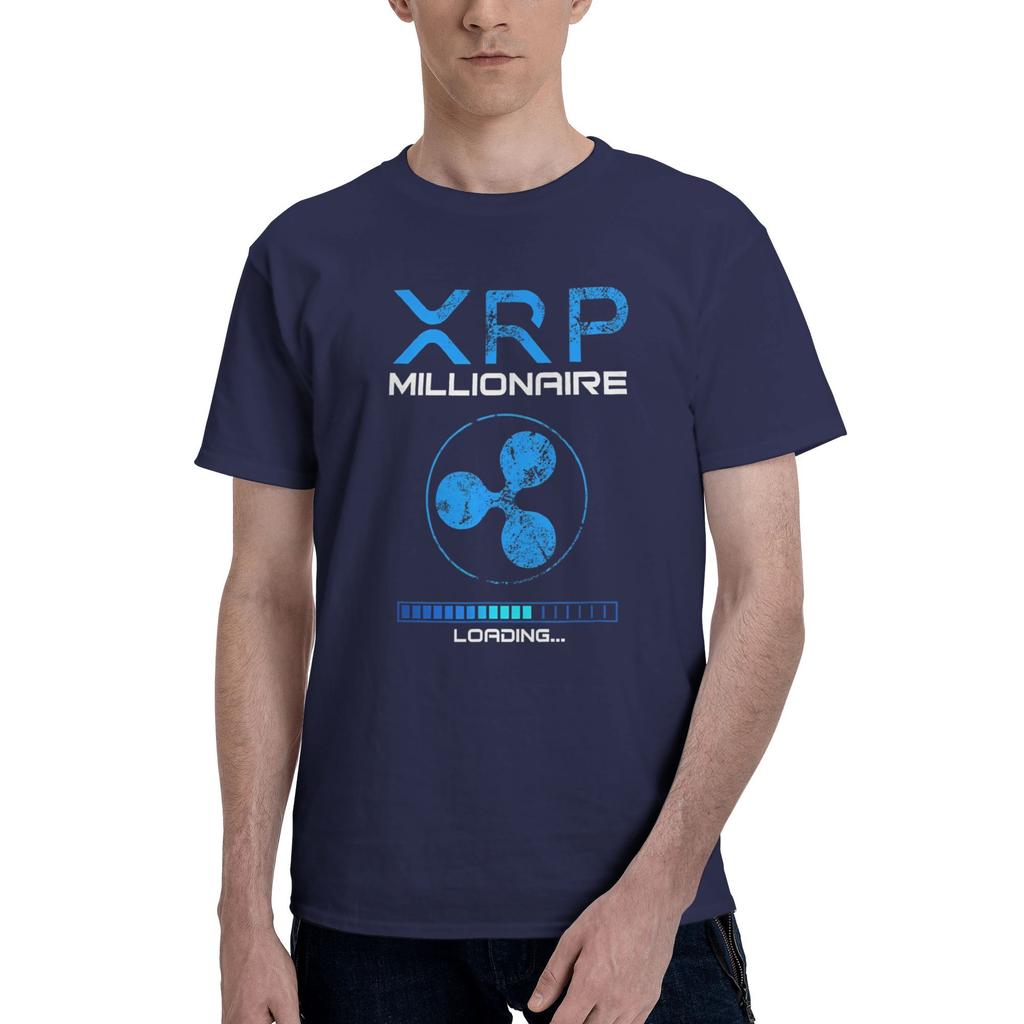 XRP Ripple Token to the Moon BULLRUN T Shirts Unisex 100 Cotton TShirts Round Neck Tees Short Sleeve Clothes