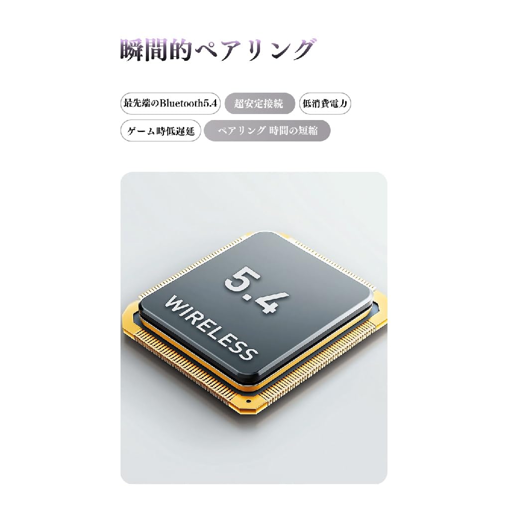 SANSUI W22PRO Беспроводные Bluetooth Наушники с Шумоподавлением Автоматическое Воспроизведение Быстрые Компактные и Идеальные для и Игр, 5.4, Шумоподавление, Сопряжение, IPX4,