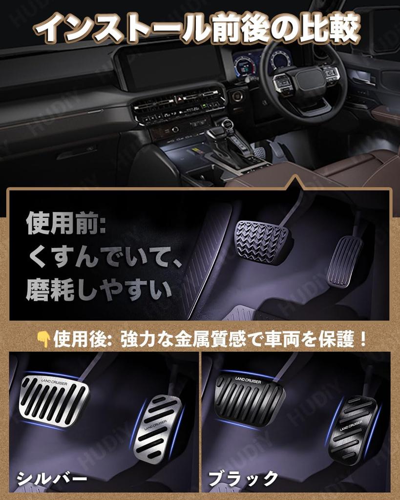 HUDIY LAND CRUISER 250 Series Dedicated Pedal Cover, Brake Axle Cover, LAND CRUISER 250