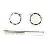 Kamakura Cufflinks Workshop MOP Tie Pin and Round MOP Cufflinks Set Ed139ed099
