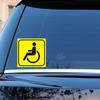A0509# 15*15cm Removable Decal Disabled Sign Car Sticker Waterproof Accessories On Bumper Rear Window Laptop