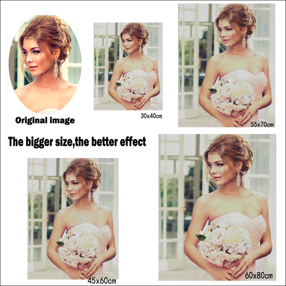 DIY Diamond Painting Full Round Tiger Diamond Embroidery Mosaic Full Display Picture