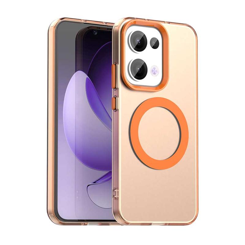 Transparent Case For Oppo Reno 13 Case Oppo Reno 13 5G Magnetic Adsorption Wireless Charge Cover For Oppo Reno 13 Case 6.59 inch