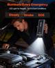Jump Starter, 4000A Peak, Car Jumper Starter Battery Pack, 12V Portable Lithium Battery Booster, Jump Box Power Bank with 3 Modes Flashlight and