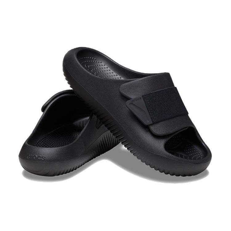 Crocs Мягкие Люксовые Шлепанцы для Восстановления Черные Унисекс 209413-001