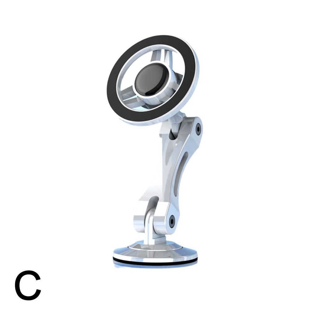 Вращающийся на 360 градусов металлический магнитный автомобильный держатель для телефона, складная подставка для телефона, магнитное крепление на вентиляционное отверстие, поддержка всех телефонов