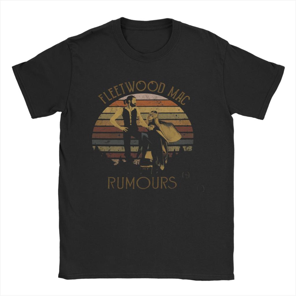 Fleetwood Mac T Shirt Summer  Hipster TShirts Male Pure Cotton O Neck Oversize Tees ShortSleeve Street Style Tshirt
