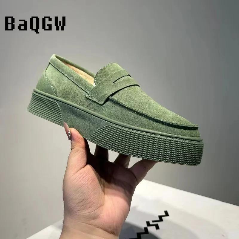 Модные дизайнерские сплошные кроссовки Slip on Man 2024 Новые повседневные удобные кроссовки на платформе мужские кроссовки Lazy Loafers Мужская обувь