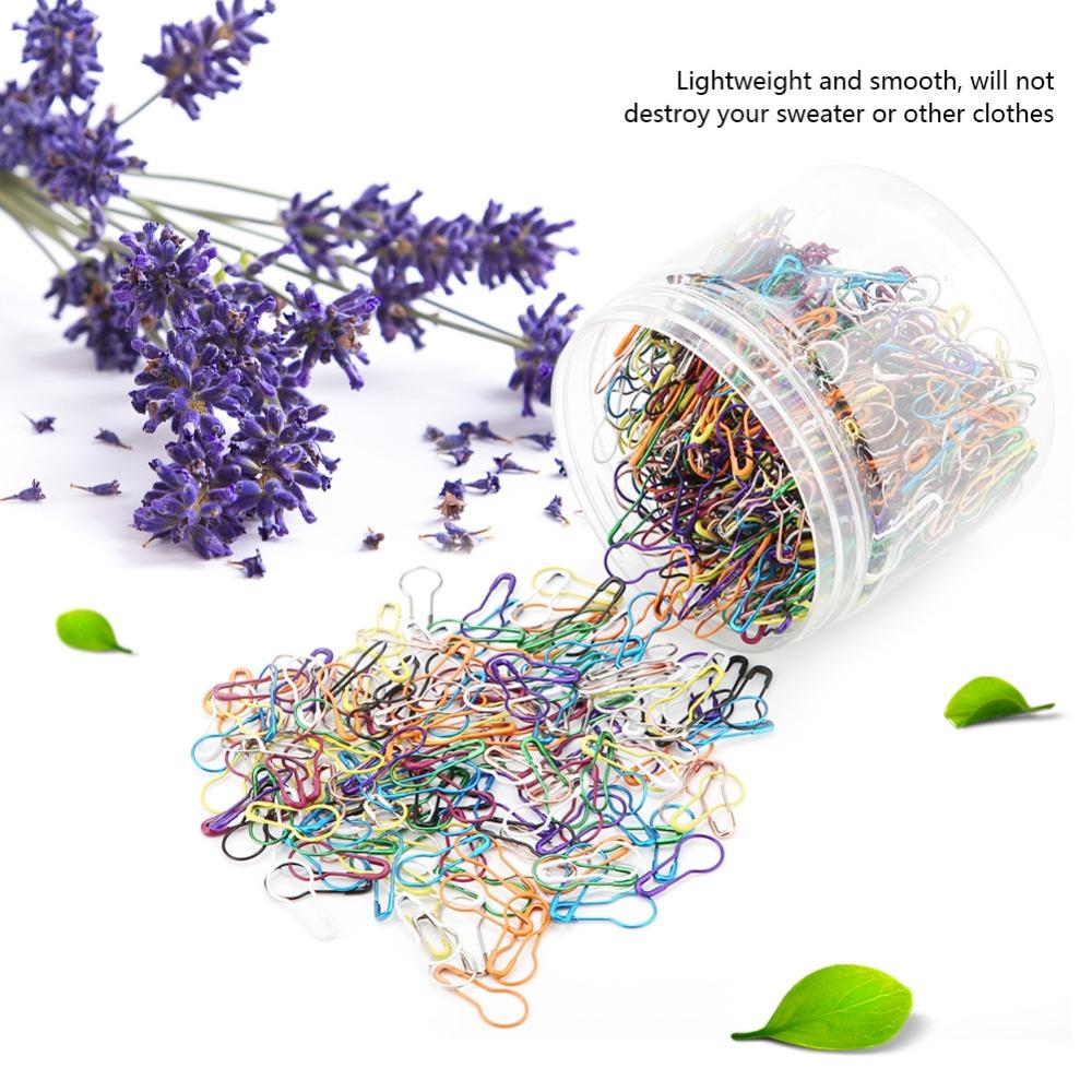1000pcs 0.87 Inch Safety Pins Mixed Colors Calabash Pins Gourd Shape Pins Sewing Projects