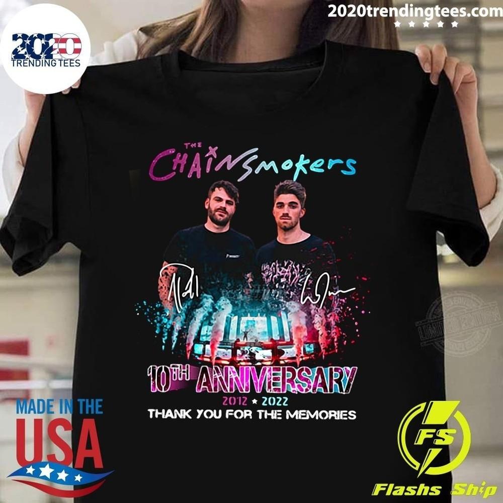 The Chainsmokers Music Band 10th Anniversary 2012-2022 Shirt Unisex T-Shirt