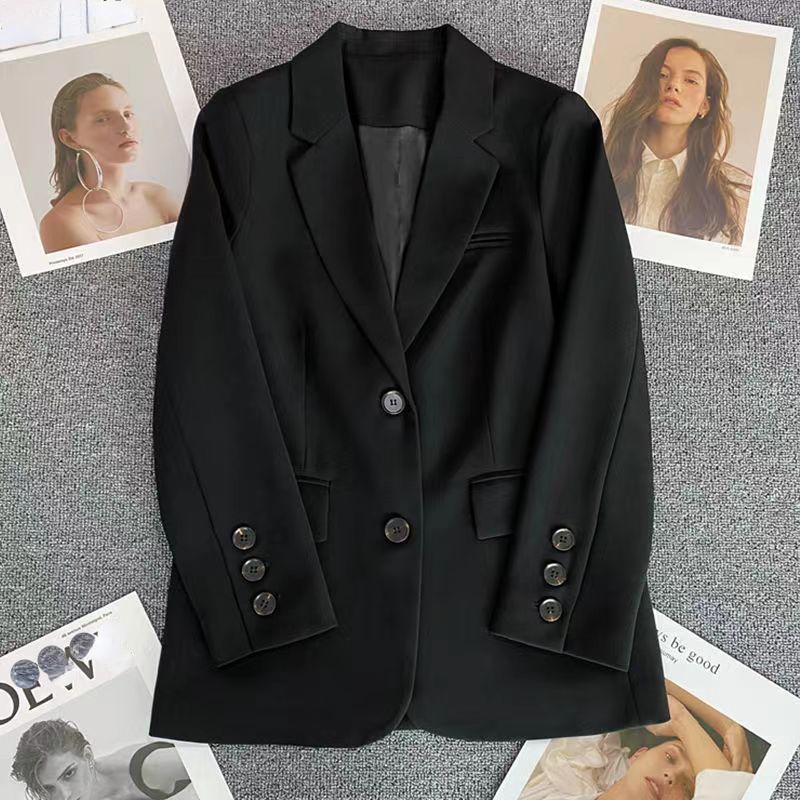 Новые модные офисные женские куртки больших размеров для женщин, темпераментные женские пиджаки, осенний повседневный пиджак с длинными рукавами, пальто