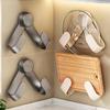 1/2Pcs Suction Cup Pot Lid Stand Holder Wall-Mounted Rotating Design Easy Installation Pot Lid Holder Kitchen Organizer