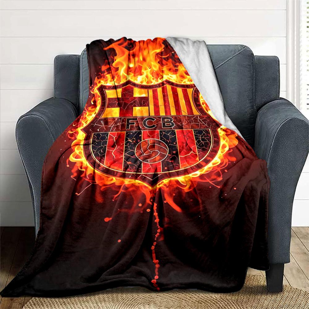 1 шт. Пледы FCB Flames Мягкие Теплые Плед для Сна на Диван Софу Офис Кровать Кемпинг Путешествия, Удобный