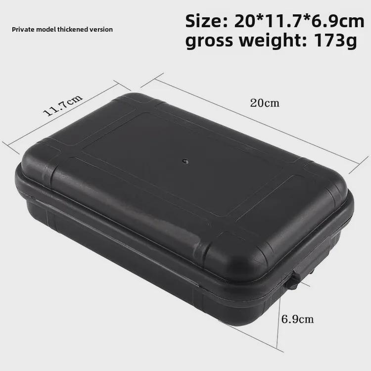 Водонепроницаемый ящик для инструментов EDC для выживания на открытом воздухе - ударопрочный и устойчивый к давлению аварийный кейс для кемпинга и альпинизма.