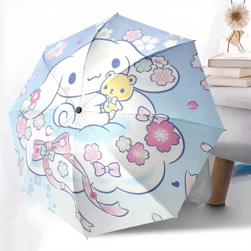 1pc Sakura Cinnamoroll Ideas Automatic Folding Umbrella - 3 Folding Design, Vivid Cartoon Pattern, Suitable for Outdoor Activities, A Gift for Fans In