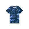 Dri-Fit Повседневная Круглая горловина Быстросохнущая футболка с коротким рукавом Мужские топы Синий Черный FQ2109-494