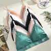 FINETOO Lace Seamless Bra Ice Silk Women's Underwear Sexy Deep V-neck Padded Top Beautiful Back Bralette Female Comfort Lingerie