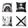 Polyester Pillow Case Automobile Decoration Home Printed Pillow Case Waist Cushion Cover Car Cushion Head Cushion Cover