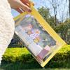 Transparent PVC Large-capacity Pencil Case Student Stationery Pencil Case Ins Wind Storage Bag DIY Girl Cosmetic Bag
