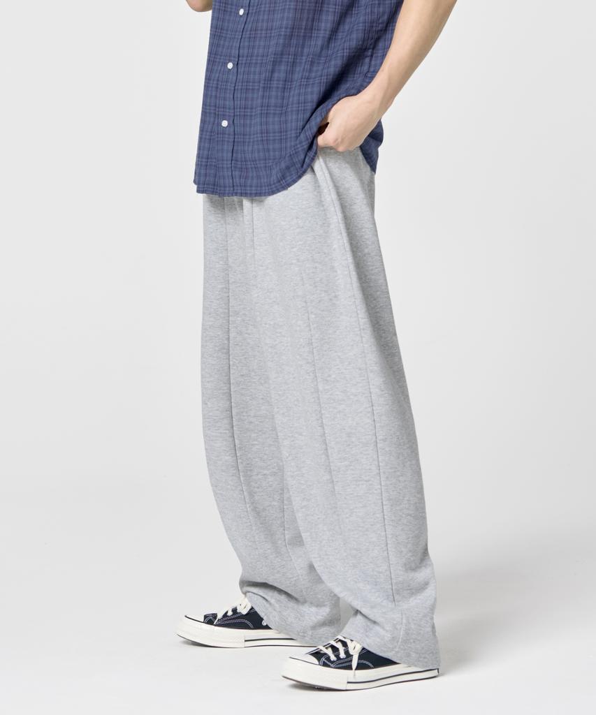 AGOD Balloon Cut Wide Sweatpants [Gray]