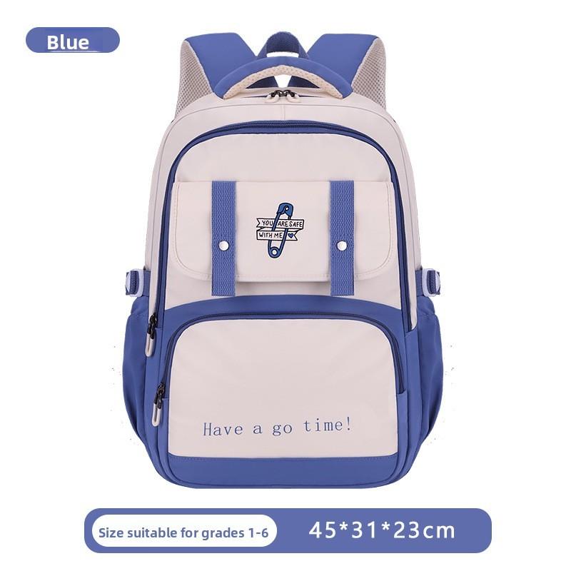 Letter Backpack Fashion With Waterproof Material For Middle School And Campus