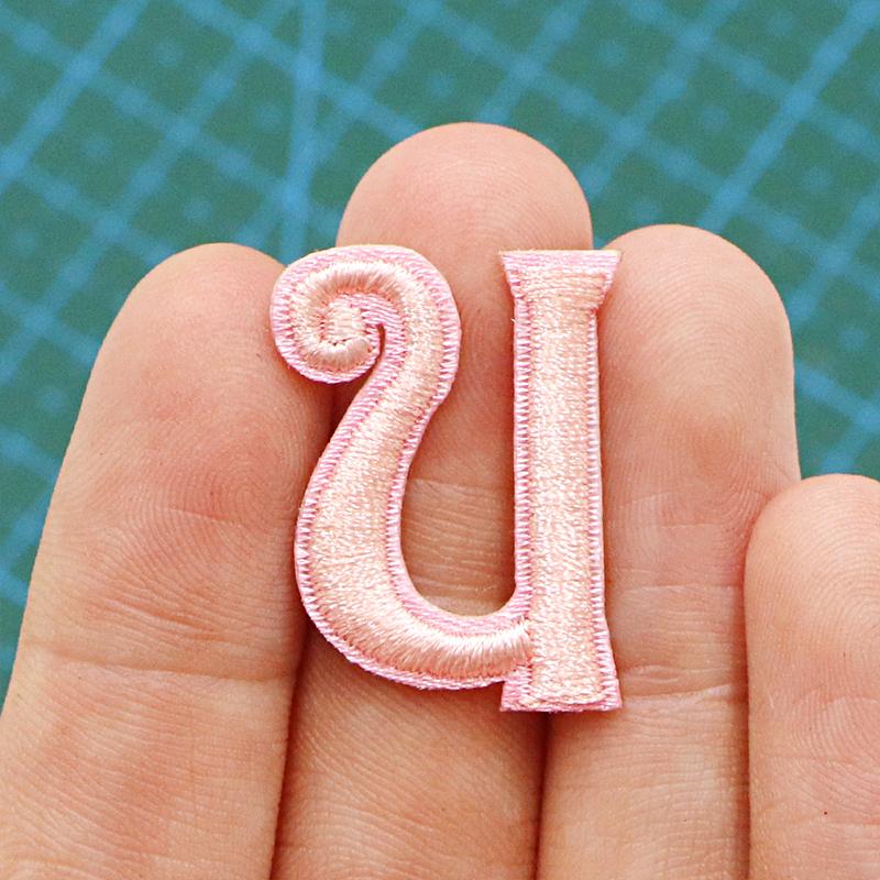 Алфавит 26 букв вышитые наклейки ручная работа вышивка своими руками простота аксессуар современный полиэстер 26 букв нашивка аппликация