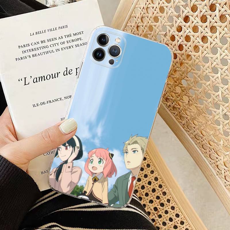 Мягкий силиконовый чехол для телефона SPY×FAMILY для iphone 14 13 12 11 Pro Mini XS MAX 8 7 6 Plus X XS XR