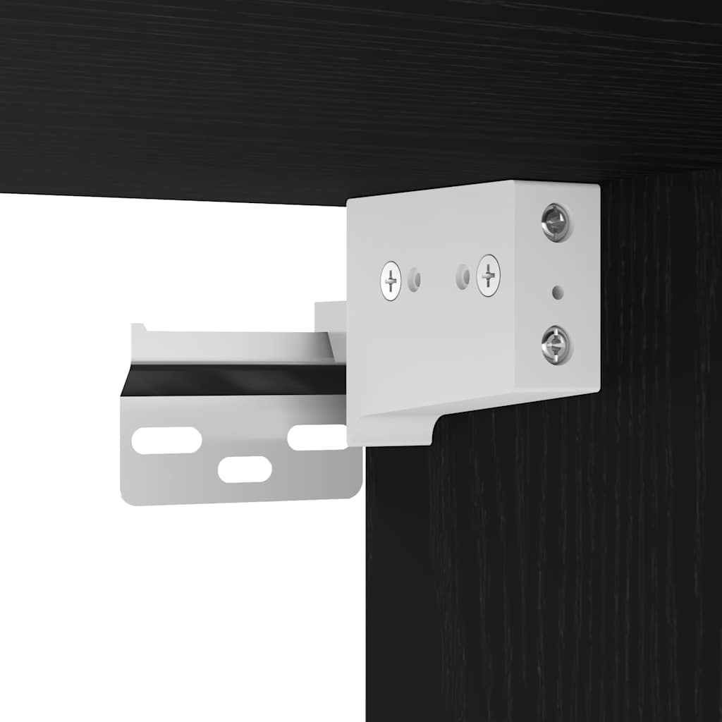 Bathroom Wall Cabinet Black 60 x 25 x 30 cm Engineered Wood